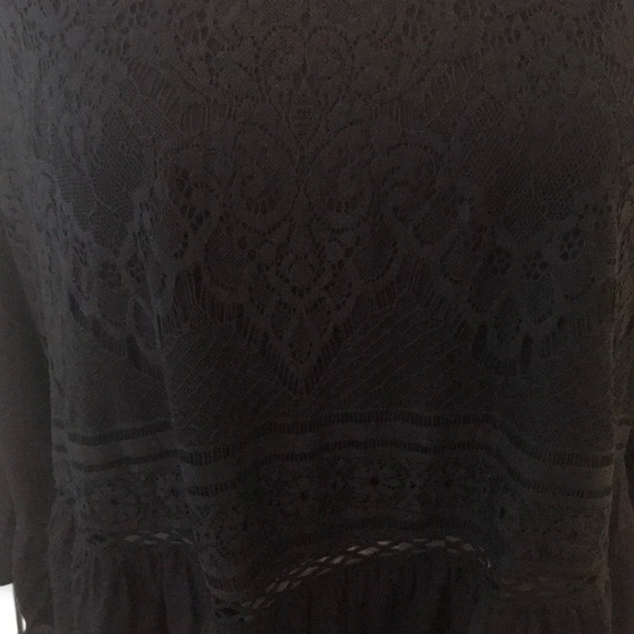 Ruffled High-Low Top With Criss Cross Back - Picture 3 of 7